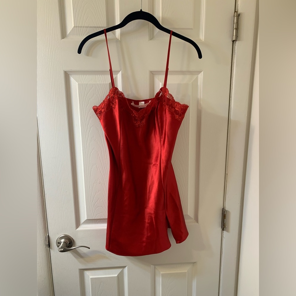 Red silk Victoria’s Secret intimate wear
